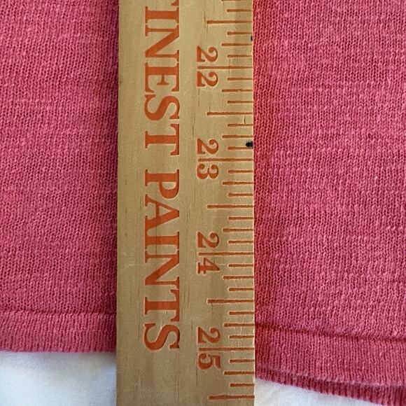 J. Jill Pink 3/4 Sleeve Linen Blend Round Neck Shirt Size Large - Picture 12 of 13